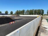 Bosch Beton - Opslag van keerwanden voor restproduct biovergister Omrin Heerenveen