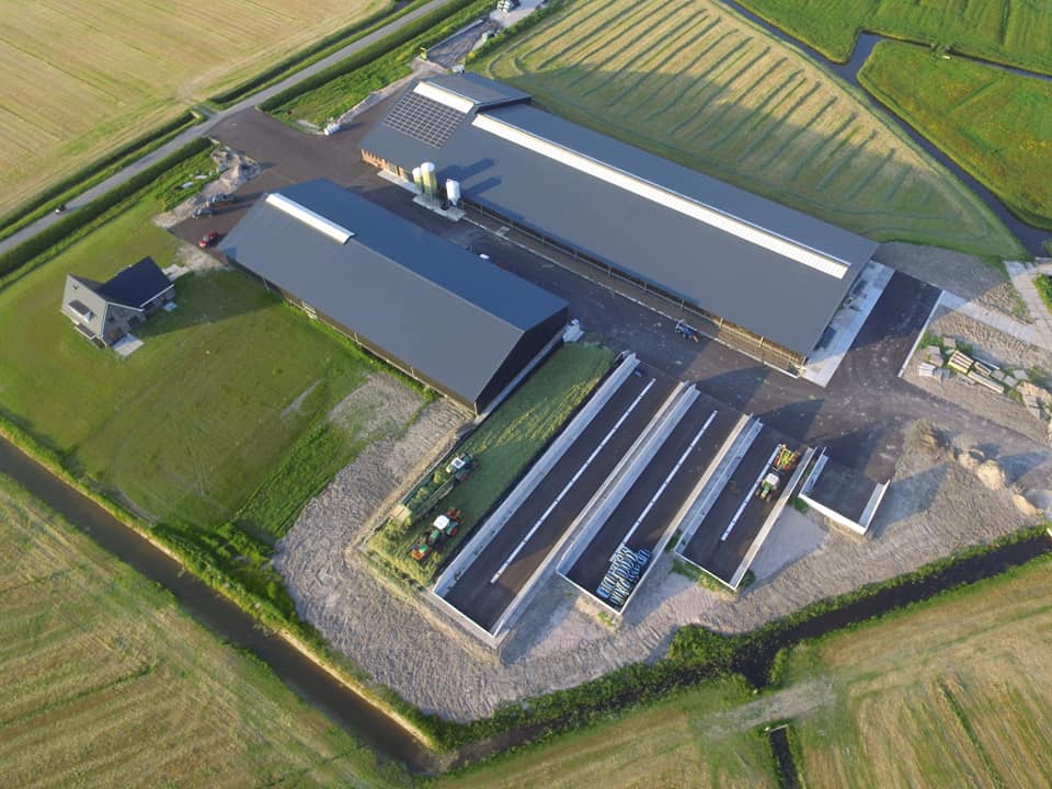 Vijf Bosch Beton sleufsilo's bij melkveebedrijf in Schoorl (foto: Gerben Mulder)