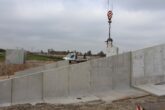 Dijk van Bosch Beton keerwanden voor rangeerstation De Vork in Haren (Groningen)