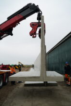 Bosch Beton - Sleufsilo van keerwanden met extra lange hak voor afdeksysteem in Blessum