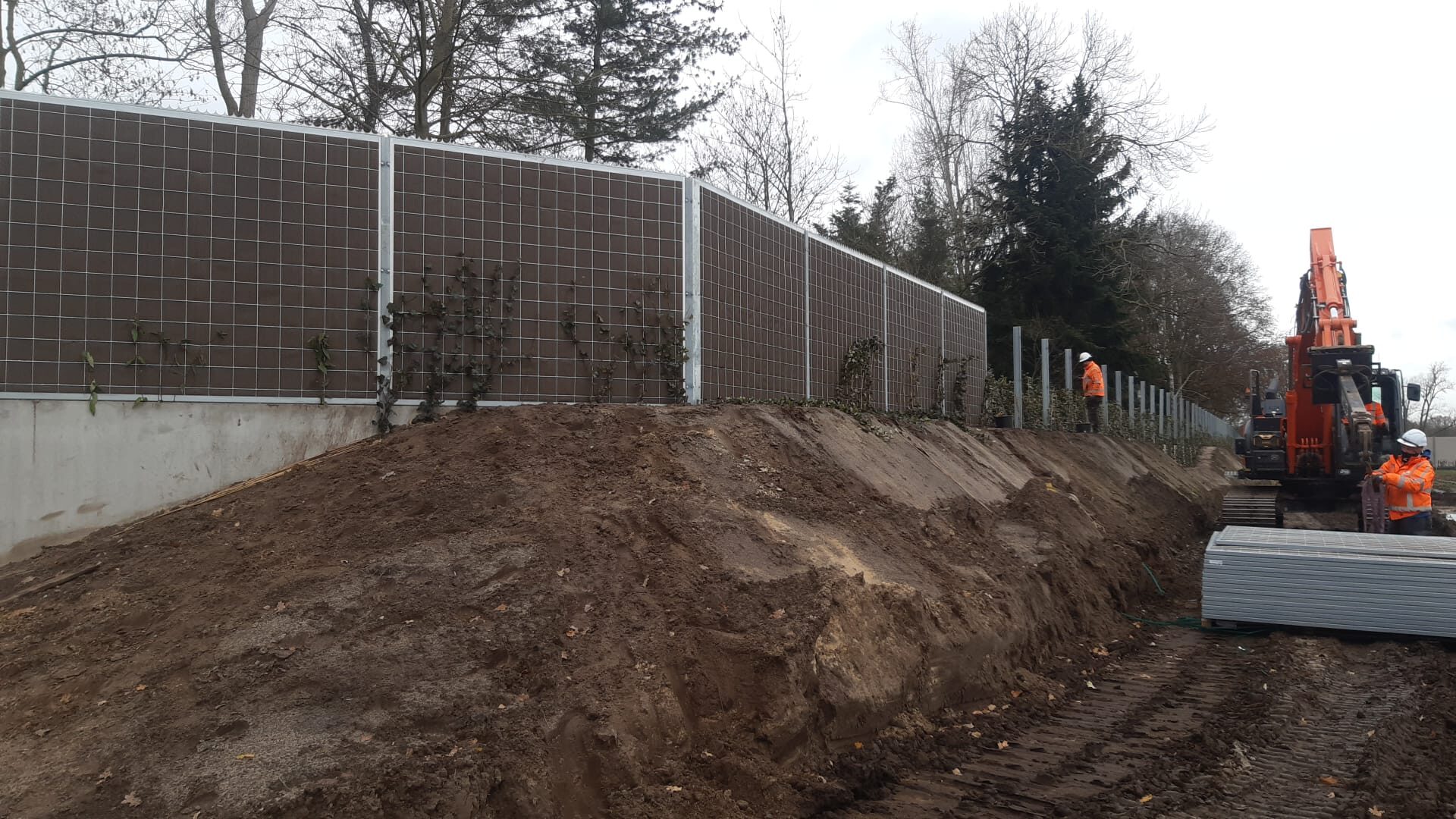 Bosch Beton - Keerwanden met kokowall als geluidswand en terreinafscheiding in Boxtel