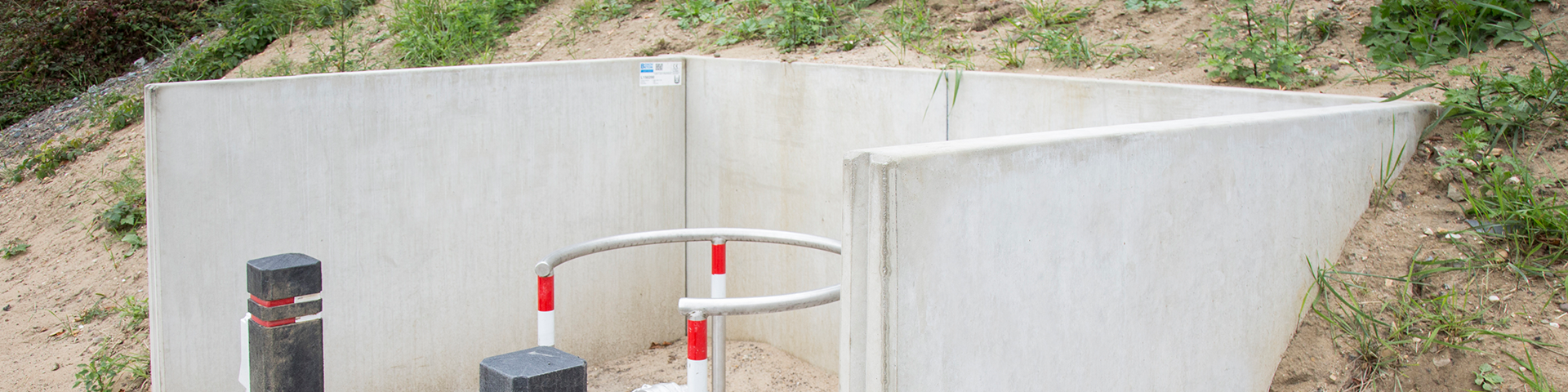 Bosch Beton - Emplacement Arnhem Berg veiliger door keerwanden