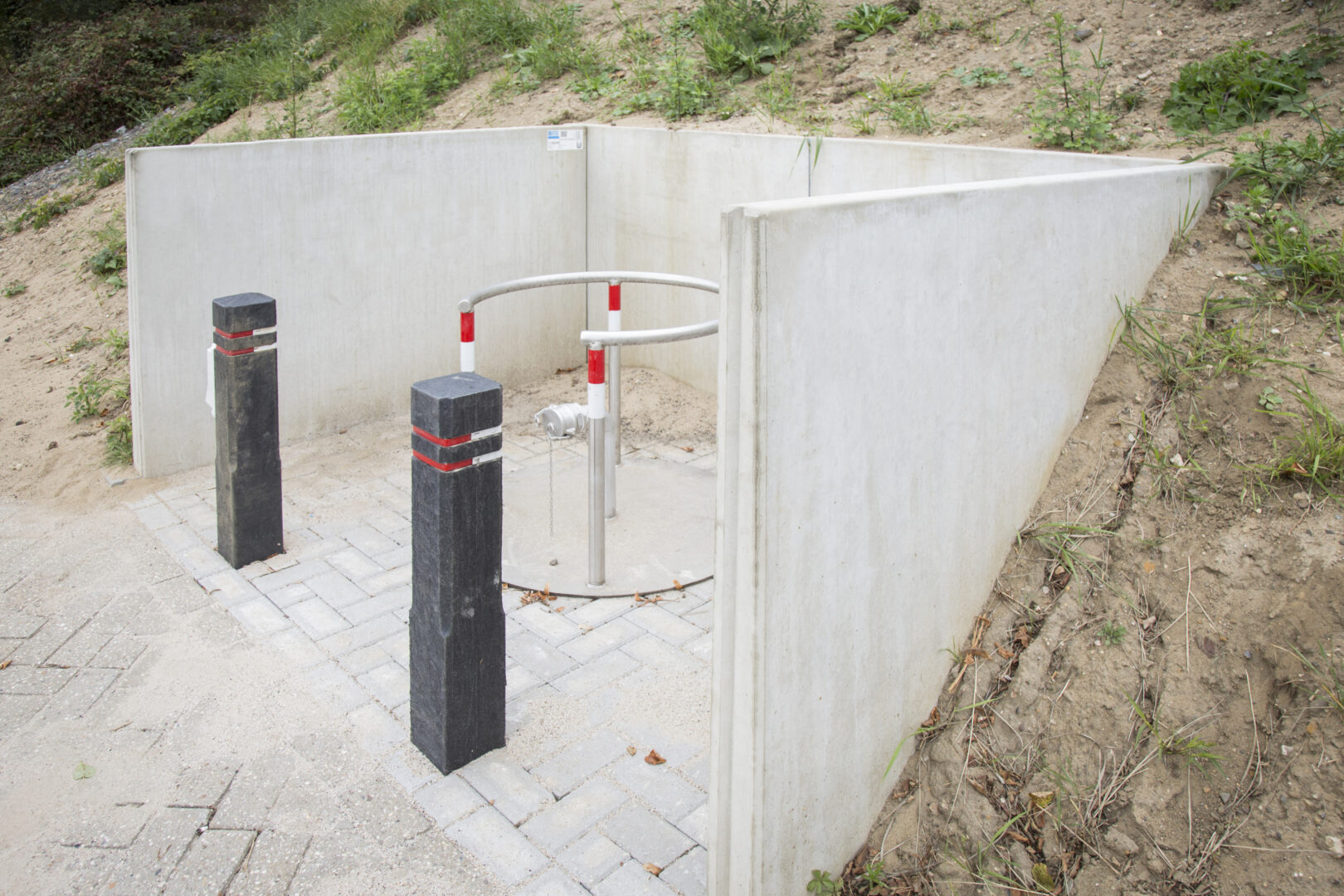 Bosch Beton - Emplacement Arnhem Berg veiliger door keerwanden