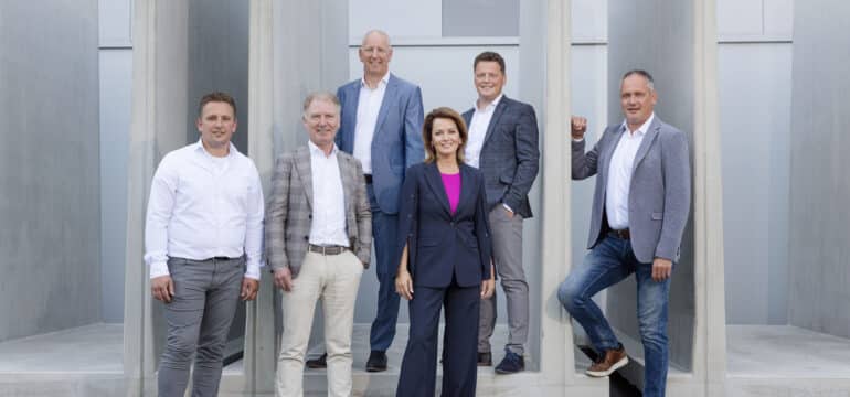 (v.l.n.r. Rijer van Varenkamp, Henk Hop, Geert Hanssen, Brechtje van den Beuken, Gerard van den Bosch, Marco Snelting)