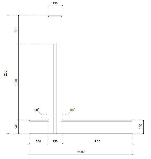 LR-retaining walls (with heel)