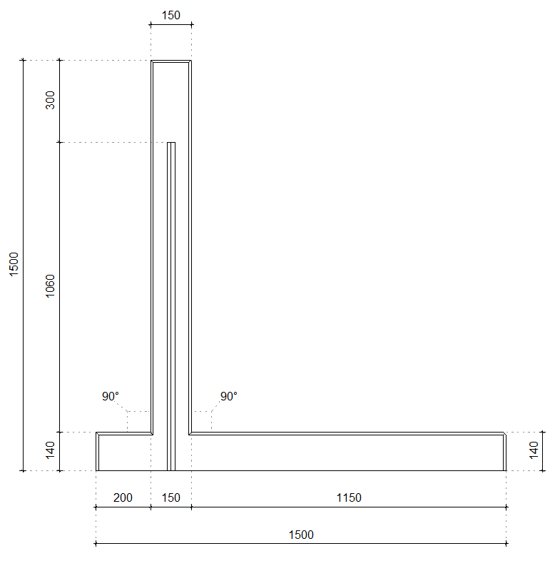 LR-retaining walls (with heel)