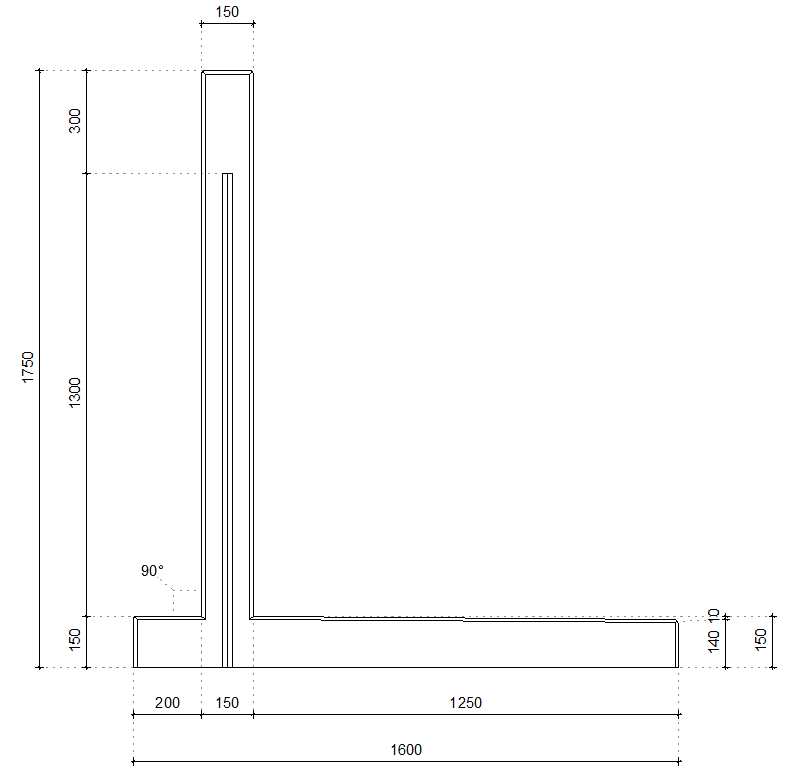 LR-retaining walls (with heel)