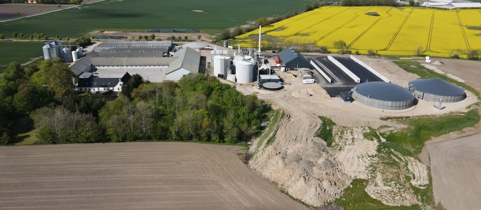 Bosch Beton - Keerwanden voor Deense biogasinstallatie OL Biogas in Langå